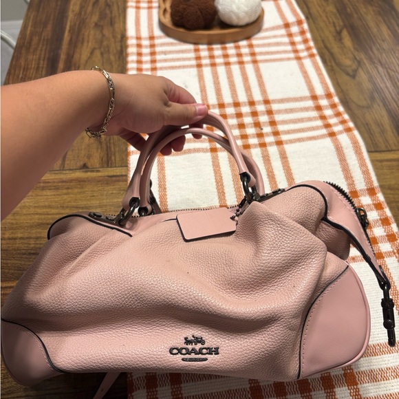Coach Blush Pink Leather Satchel - Picture 1 of 2